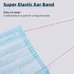 Disposable Blue Face Masks with Earloops - 50 Pack