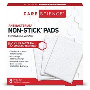 Non-Stick Wound Pads, 3 x 4 in, 8 ct