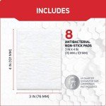 Non-Stick Wound Pads, 3 x 4 in, 8 ct