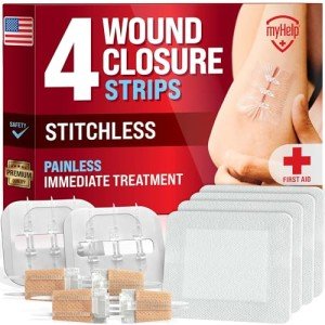 Emergency Wound Closure Strips - 4 Pack