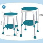 360° Swivel Shower Stool with Adjustable Height