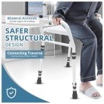 Adjustable Shower Chair with Arm and Suction Feet