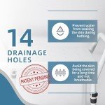 Adjustable Shower Chair with Arm and Suction Feet