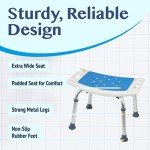 Adjustable Medical Shower Seat with Handles