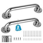 12-Inch Grab Bars for Bathroom Safety - 2 Pack