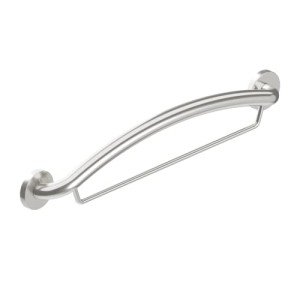 24" Steel Grab Bar and Towel Bar Combo