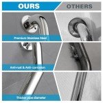 12-Inch Grab Bars for Bathroom Safety - 2 Pack