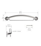 24" Steel Grab Bar and Towel Bar Combo