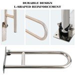 Stainless Steel Foldable Toilet Grab Bars - 24