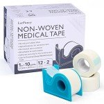 LotFancy 12 Roll Surgical Paper Medical Tape