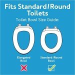 Carex 3.5 Inch Raised Toilet Seat with Handles - For Round Toilets, Toilet Seat Riser with Removable Padded Handles, Elevated Toilet Seat, Support 250lbs, White