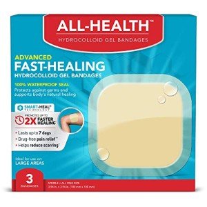 Advanced Hydrocolloid Gel Bandages, Extra Large, 3 ct