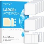 Large Hydrocolloid Acne Patches - 62 Pack