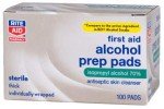 Rite Aid 70% Isopropyl Alcohol Prep Pads, 100 Count