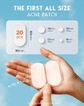 LitBear Large Hydrocolloid Acne Pimple Patches, 80 Count