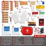 Compact 100-Piece Water-Resistant First Aid Kit
