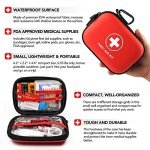 Compact 100-Piece Water-Resistant First Aid Kit