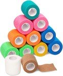 Self-Adhesive Medical Tape - 2 Inch Cohesive Rolls