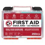 50-Person OSHA First Aid Kit - 250 Pieces