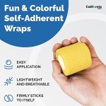 Self-Adhesive Medical Tape - 2 Inch Cohesive Rolls