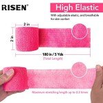Cohesive Bandage 2” x 5 Yards - 6 Rolls
