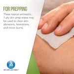 Dynarex 70% Isopropyl Alcohol Prep Pads, 100 Pack