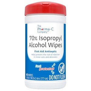 70% Isopropyl Alcohol Wipes for First Aid