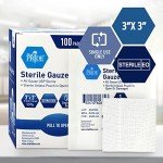 Sterile 3" x 3" Gauze Pads - 100 Pack
