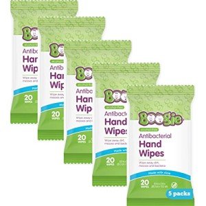 Boogie Alcohol-Free Antibacterial Hand Wipes - 100 Pack