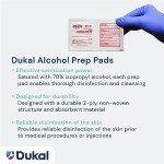 Dukal Alcohol Prep Pads - 100 Sterile Wipes
