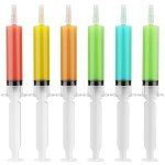 JOLLY PARTY 40 Pack Jelly Shot Syringes, 2 oz Jelly Shot Syringe With Caps, Reusable Plastic Syringe for Jelly Shot, Halloween Jelly Shot Syringes for Party, Christmas, Thanksgiving