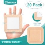 Dimora 20-Pack Silicone Foam Wound Dressings