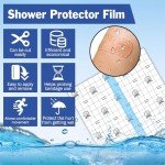 50 Waterproof Adhesive Bandages - 6x6 Clear Tape