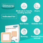 Dimora 20-Pack Silicone Foam Wound Dressings