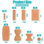 720 Pcs Assorted Waterproof Bandages Pack
