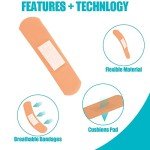 720 Pcs Assorted Waterproof Bandages Pack