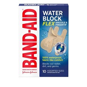 Waterproof Adhesive Bandages for Knuckles & Fingertips