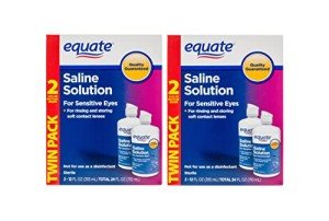 Equate Saline Solution for Sensitive Eyes, 4 Count