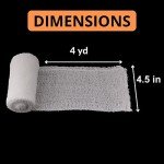 8 Pack Sterile Stretch Bandage Rolls - 4.5" x 4.1 Yards
