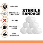 8 Pack Sterile Stretch Bandage Rolls - 4.5" x 4.1 Yards