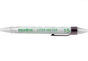 Compact High Flow Oxygen Meter: 2-15 LPM