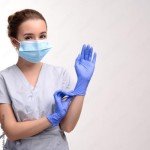 Disposable Nitrile Exam Gloves, Powder-Free, X-Large