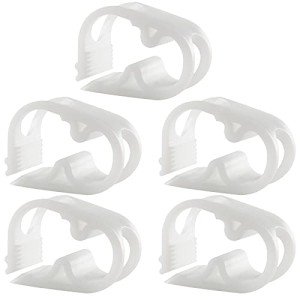 Adjustable Plastic Tube Clamps - Pack of 5