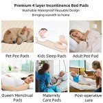 Extra Large Washable Waterproof Bed Pads for Incontinence