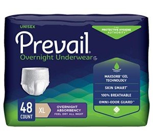 Prevail Unisex Overnight Incontinence Underwear, X-Large