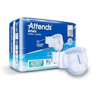 Attends X-Large Disposable Briefs, 60ct Case
