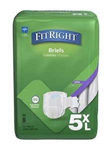 Medline Bariatric Briefs Plus, Beige, 32 Pack