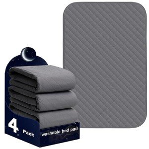 Waterproof Washable Bed Pads for Incontinence (4 Pack)