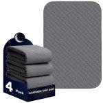 Waterproof Washable Bed Pads for Incontinence (4 Pack)