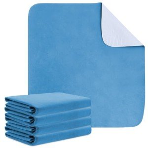 Washable Reusable Bed Pads - Highly Absorbent (4 Pack)
